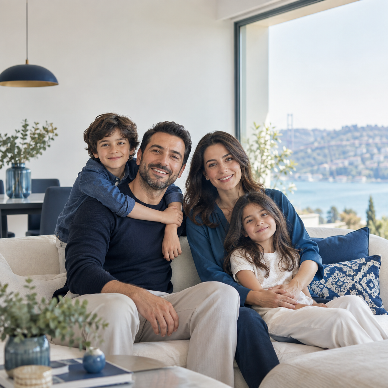 Birlikte vakit geçiren aile